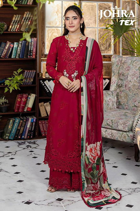 Johra Tex 184 Cambric Cotton Pakistani Salwar Suits Wholesale Shop In Surat

